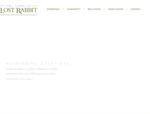 Tablet Screenshot of lostrabbit.com